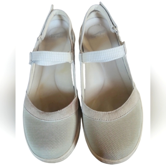 Dansko Reann  Mary Jane Gray Suede Sporty Mesh Open Back Shoes Sandals Size 40 - Picture 7 of 7